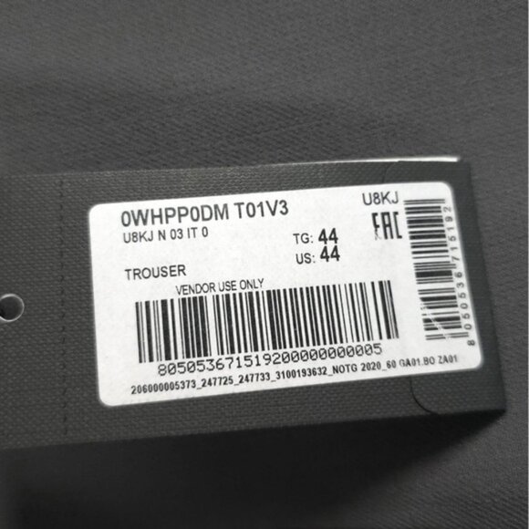 NWT GIORGIO ARMANI‎ MADE IN ITALY 🇮🇹 VIRGIN WOOL Trousers Pockets Zip Hem 44 - Picture 11 of 15
